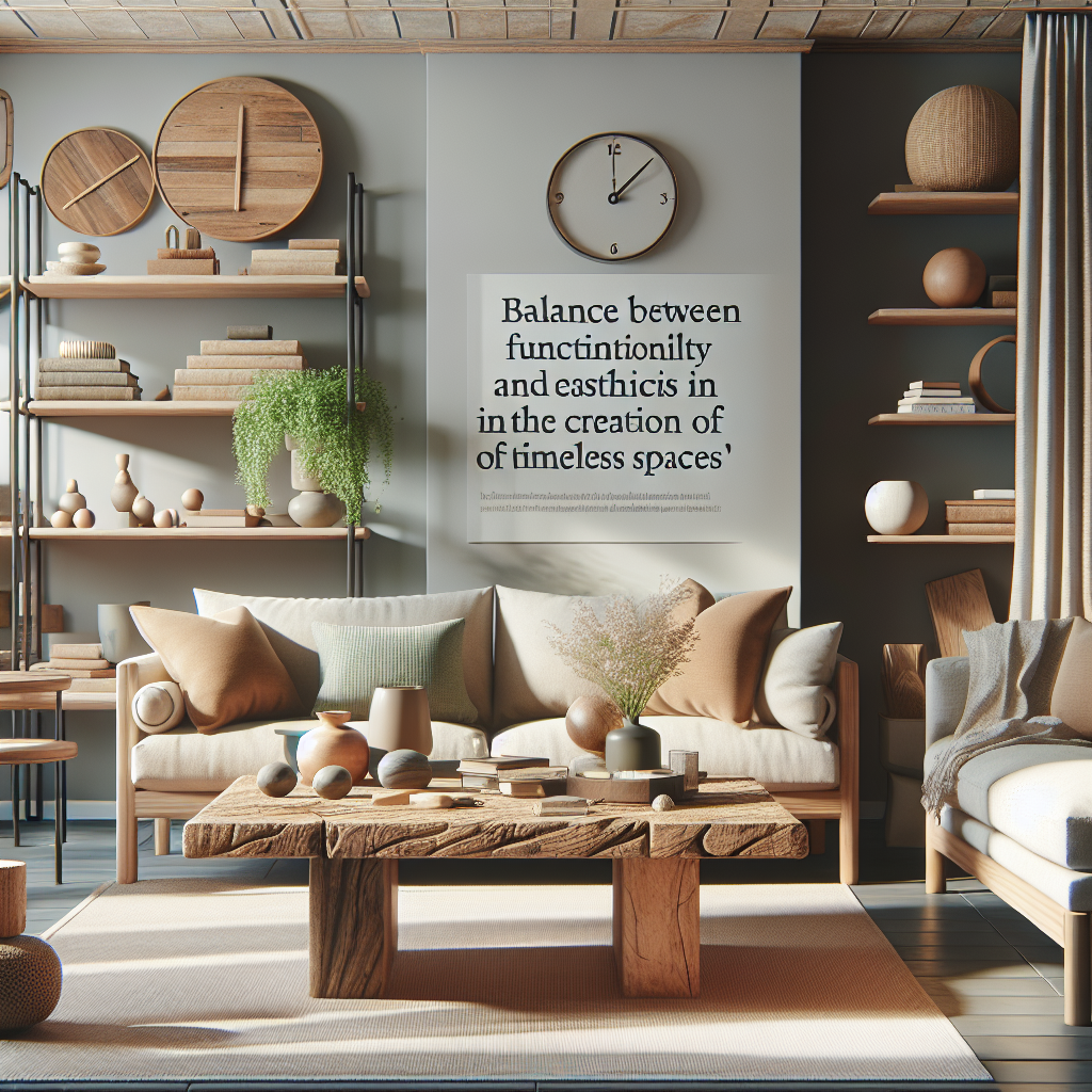 Equilíbrio entre funcionalidade e estética na criação de espaços intemporais
