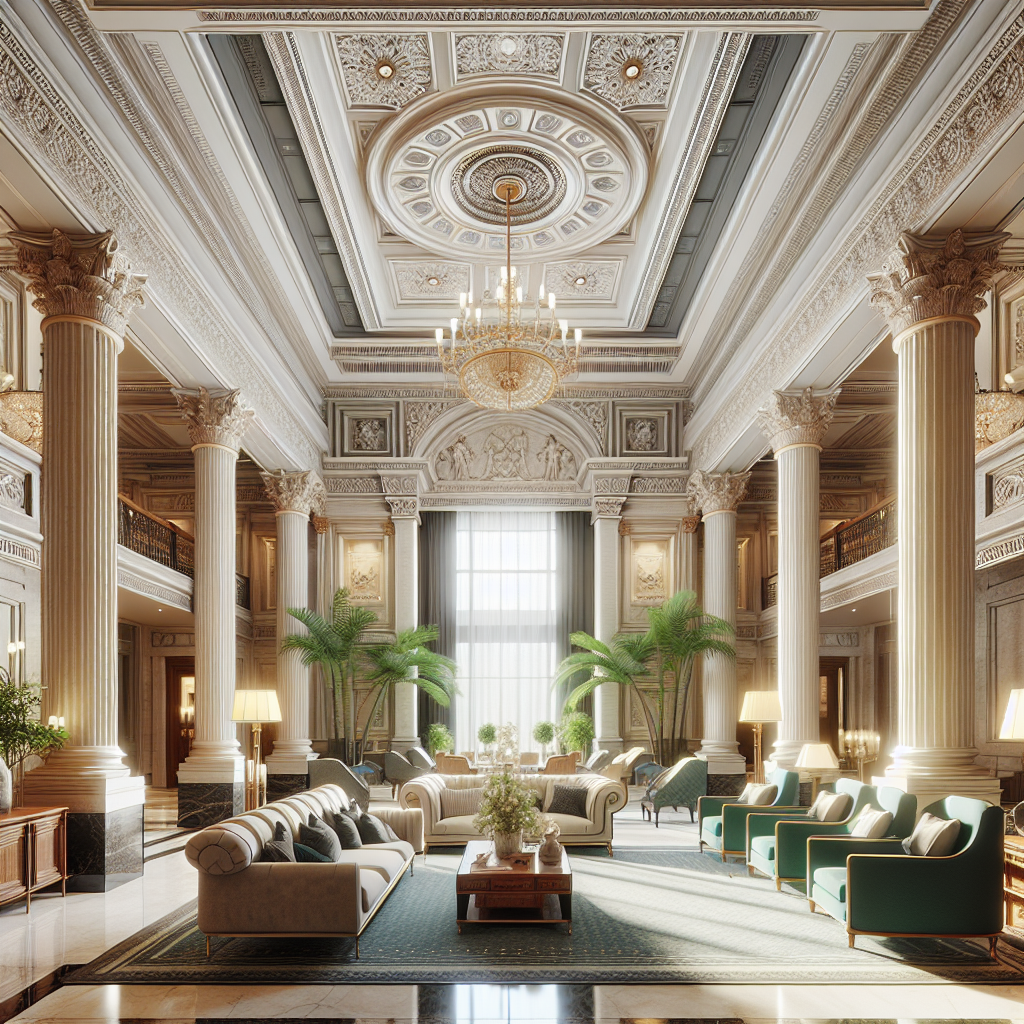 Uso da arquitetura clássica em hotéis de luxo