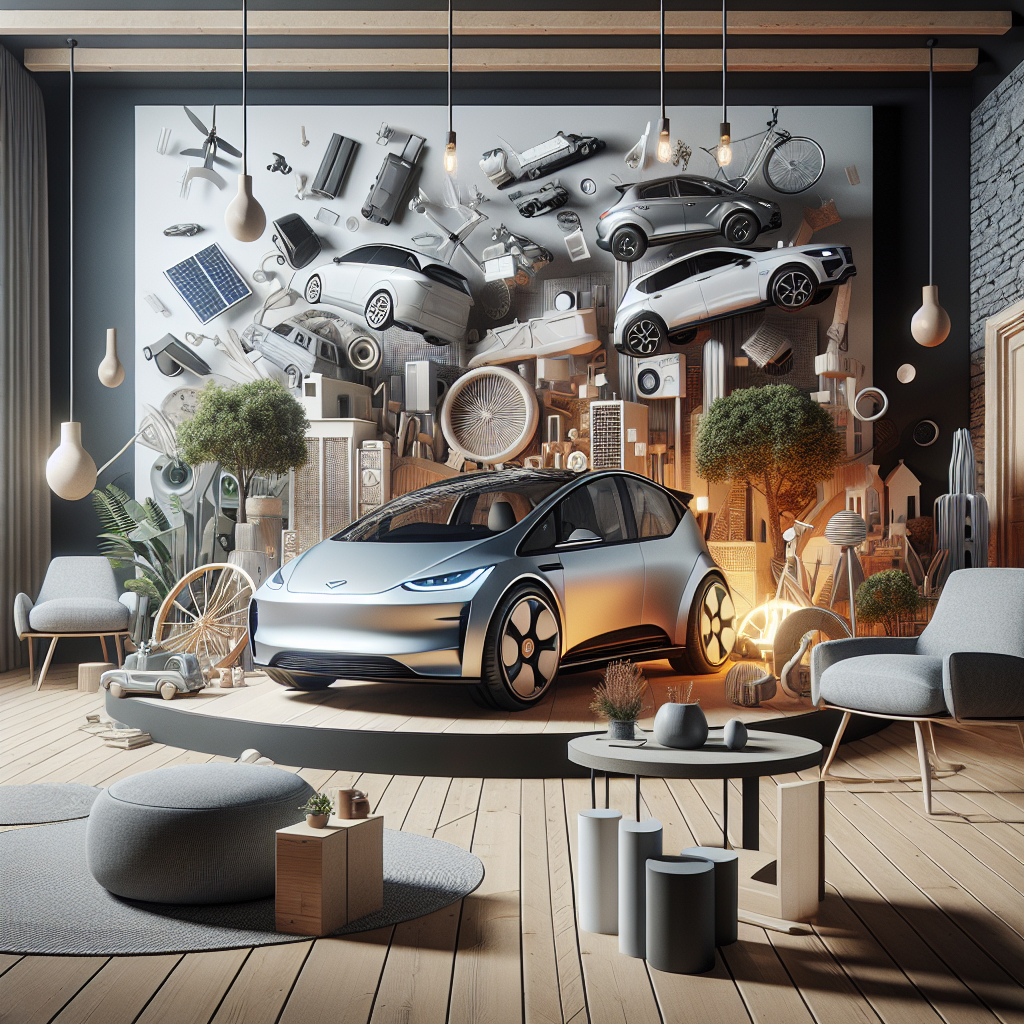 Carros elétricos com abordagens visuais sustentáveis e eternas