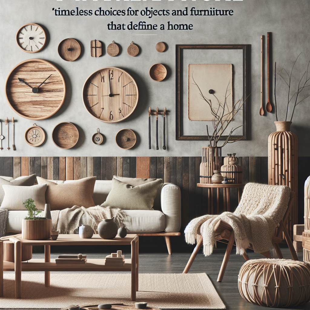 Escolhas atemporais para objetos e móveis que definem um lar