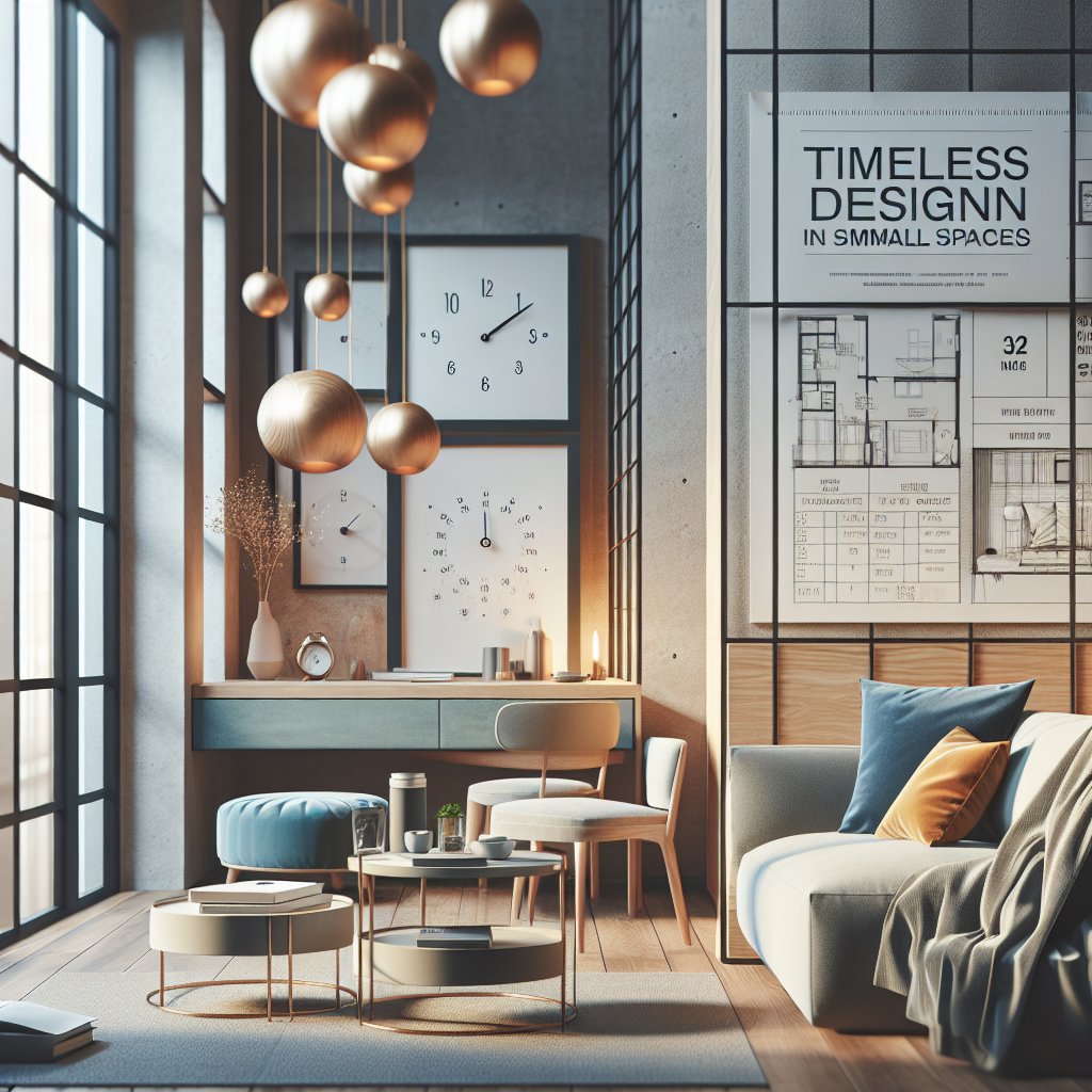 Como escolher decoração atemporal em espaços reduzidos