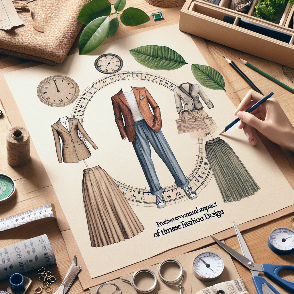 Impacto ambiental positivo da moda com design intemporal