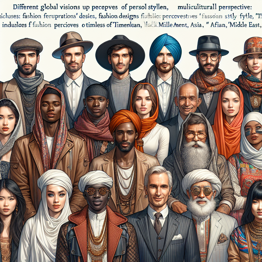 Visões globais diferentes da moda intemporal