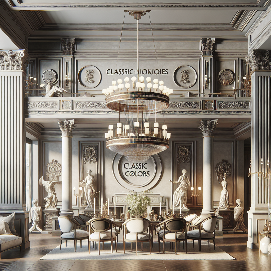 Cores clássicas para interiores arquitetônicos intemporais