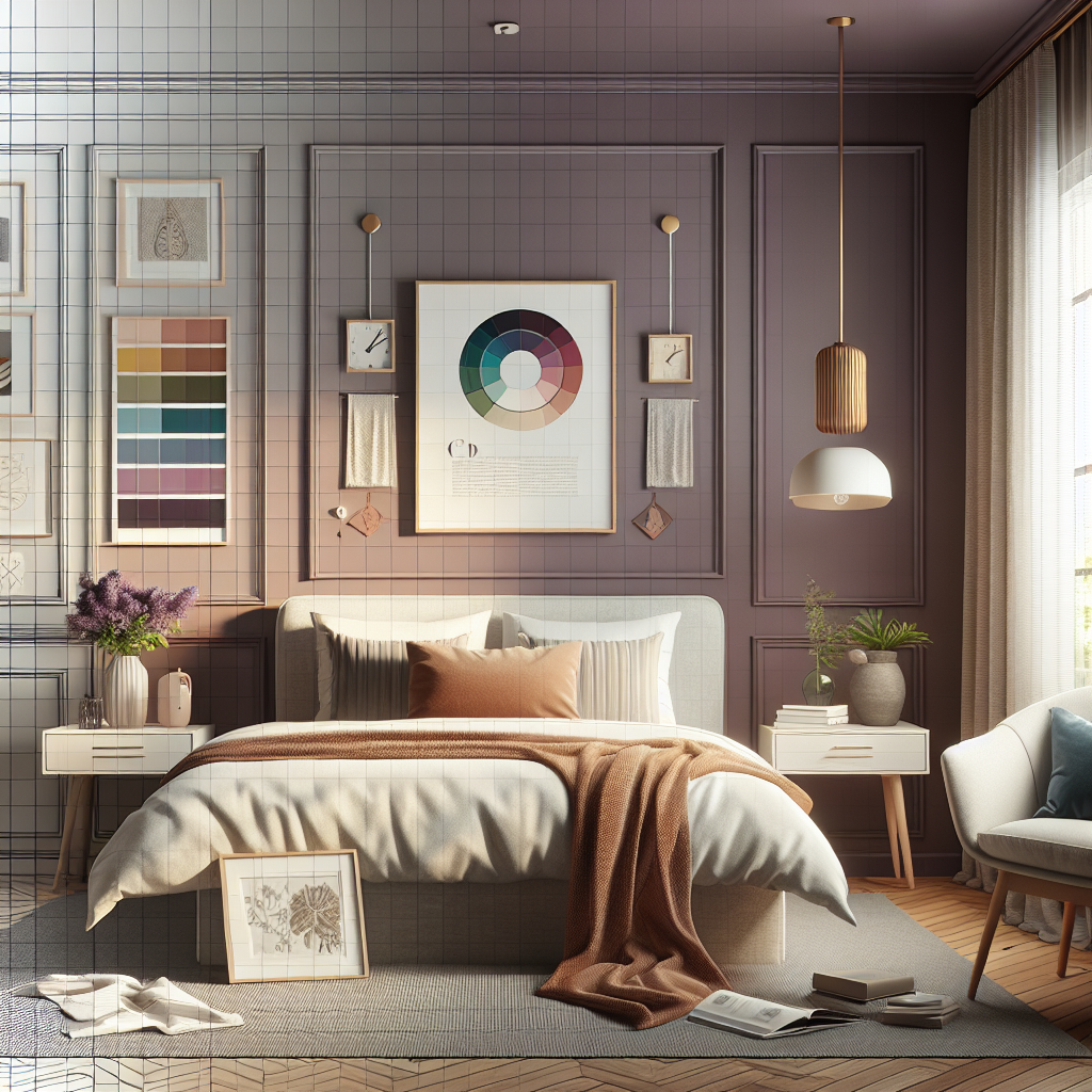 Paletas cromáticas que funcionam no quarto de forma durável