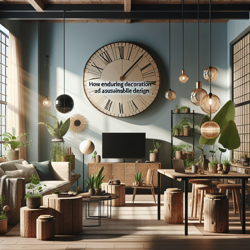 Como a decoração duradoura promove um estilo de vida sustentável