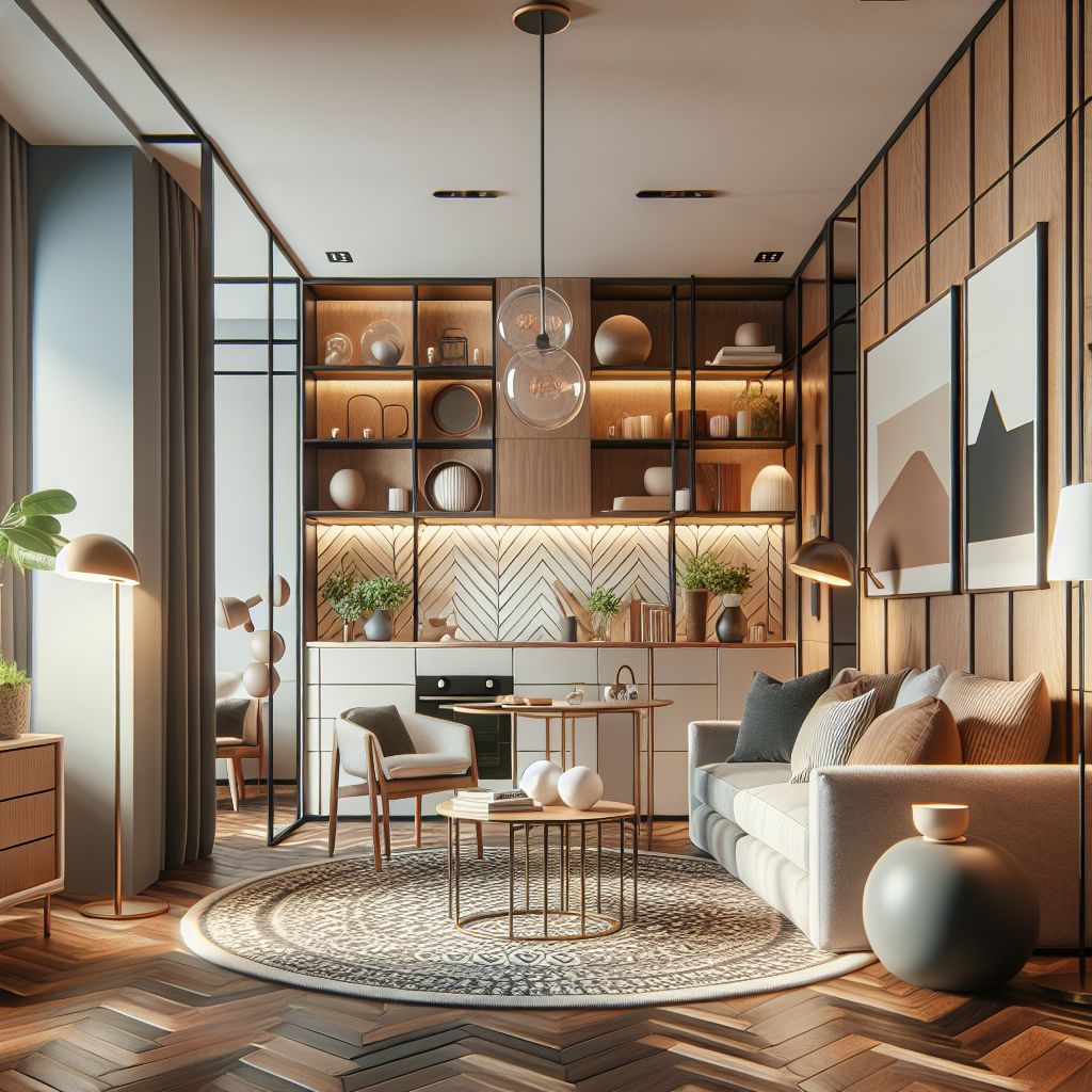 Exemplo de pequenos apartamentos que seguem o conceito de interiores intemporais