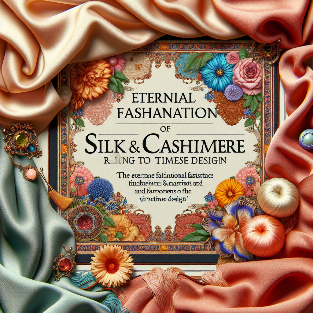 O fascínio eterno da seda e do cashmere