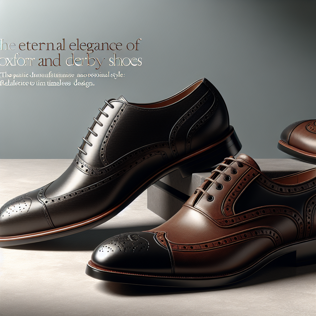 A elegância eterna dos sapatos Oxford e Derby