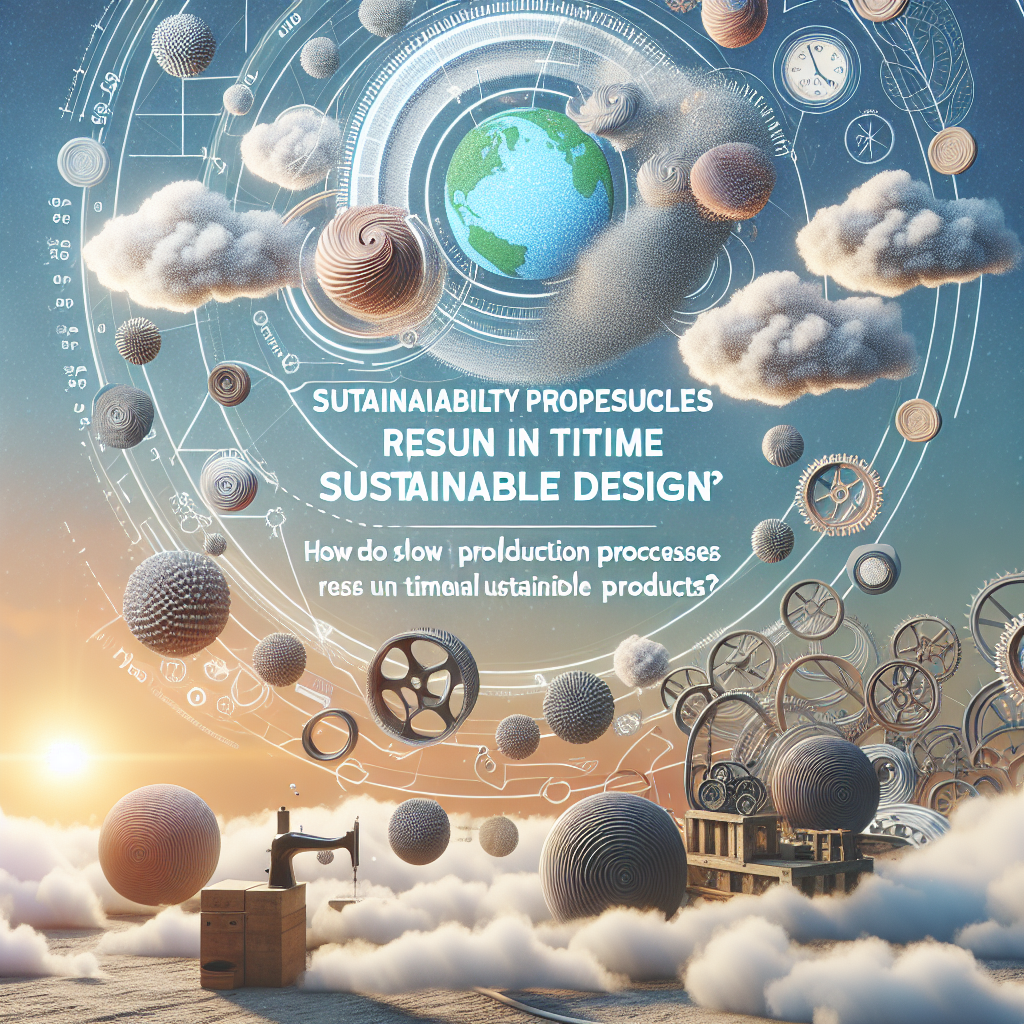 Como processos lentos de produção resultam em produtos sustentáveis eternos?