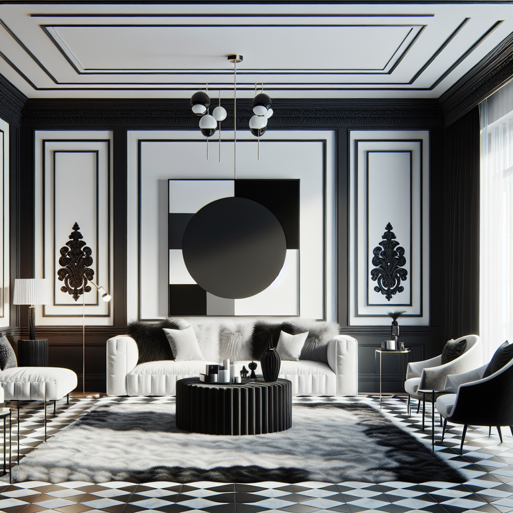 Preto e Branco: sofisticação atemporal em interiores