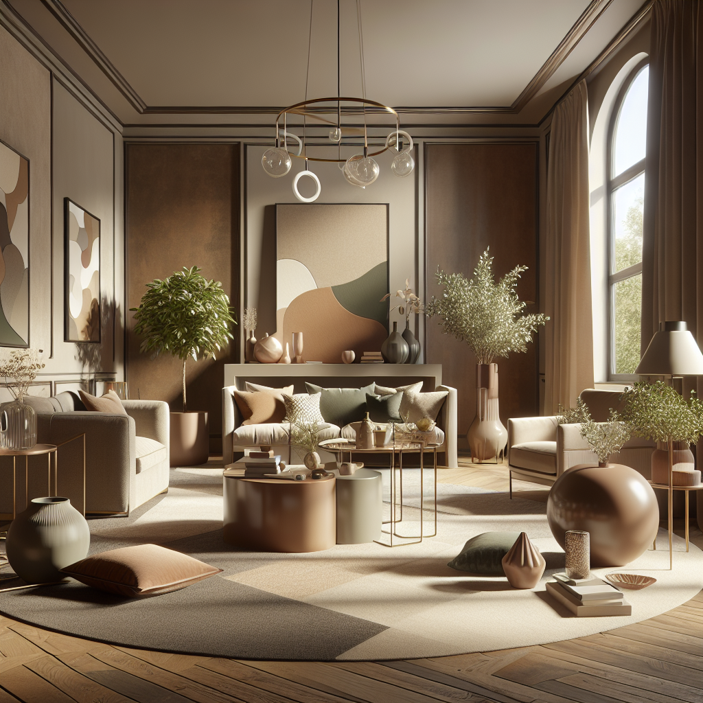 Tons da terra como estratégia de decoração duradoura