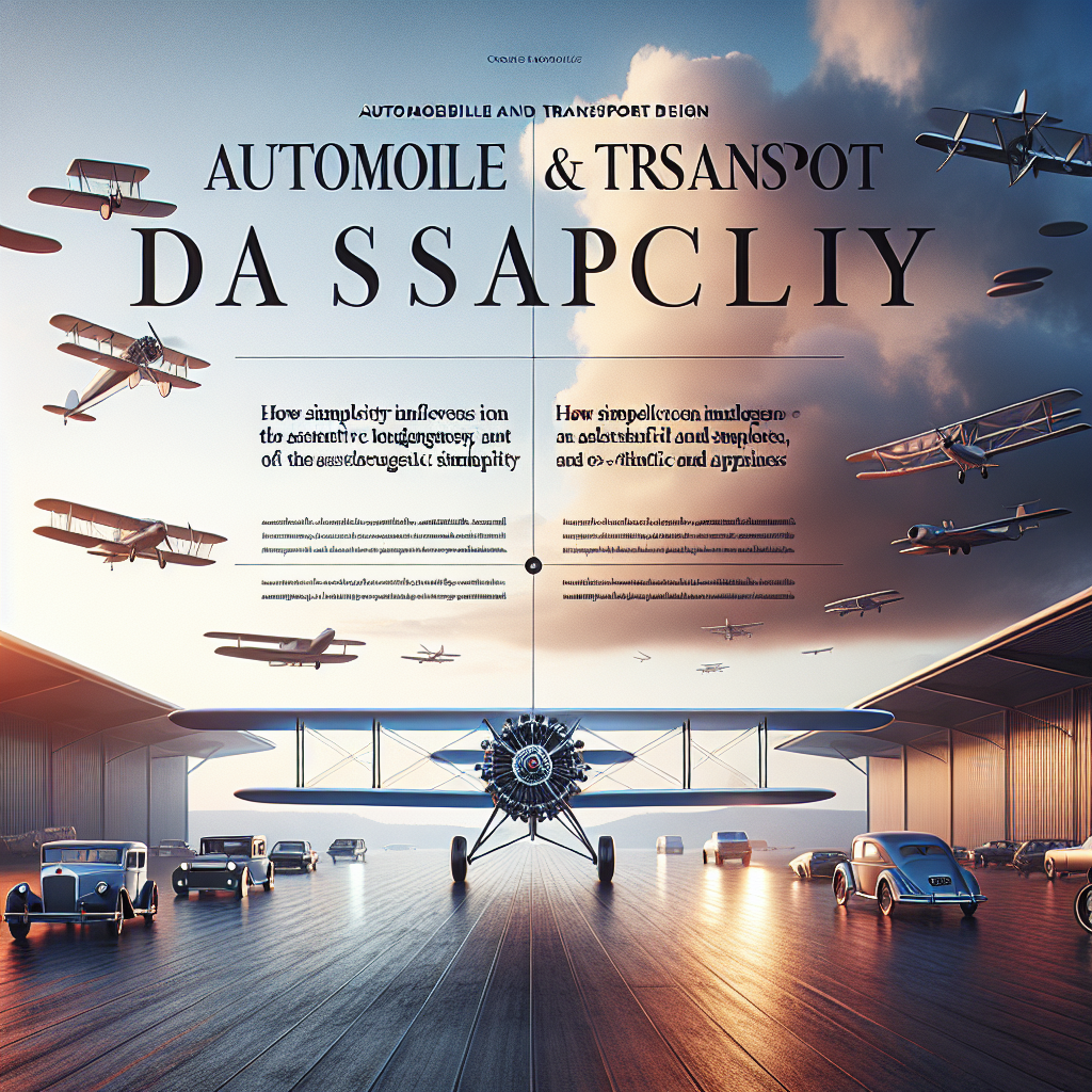 Como a simplicidade influencia na longevidade estética das aeronaves