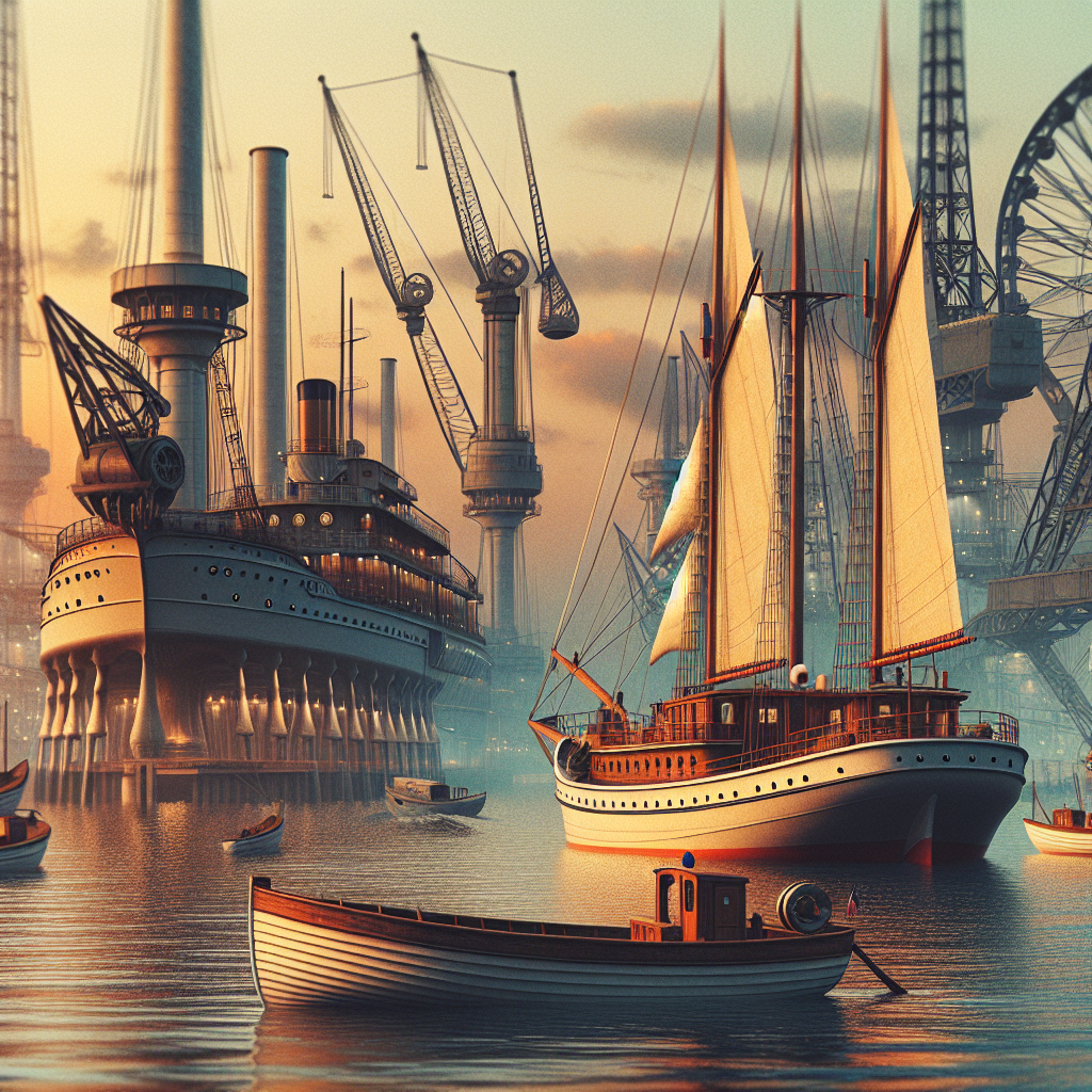 Barcos clássicos e seu design atemporal industrial