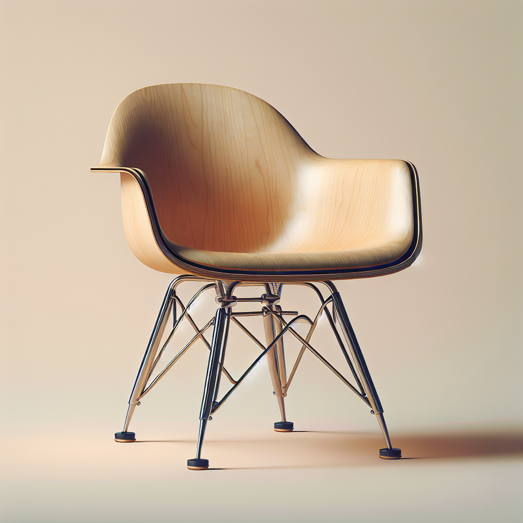Estudo do design das cadeiras de Charles e Ray Eames