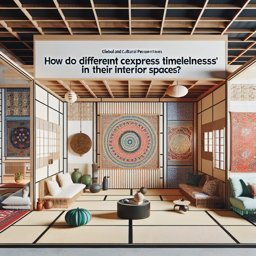 Como diferentes culturas expressam intemporalidade nos seus espaços interiores?