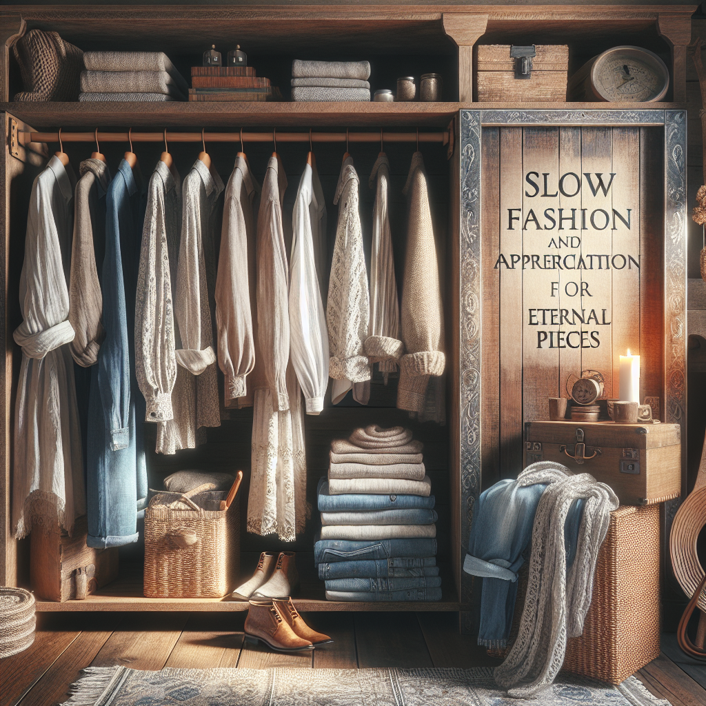 Slow fashion e a valorização de peças eternas