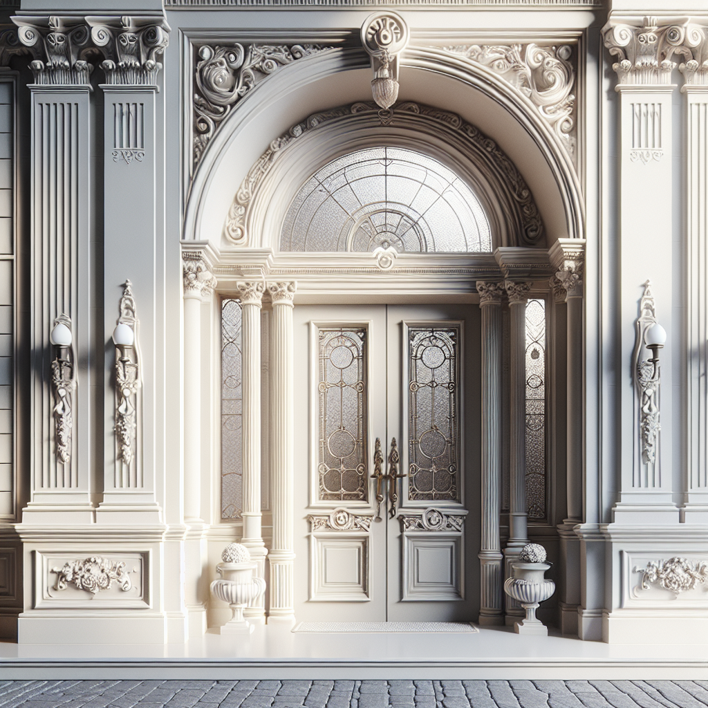 Porta principal clássica: um elemento visual que resiste ao tempo