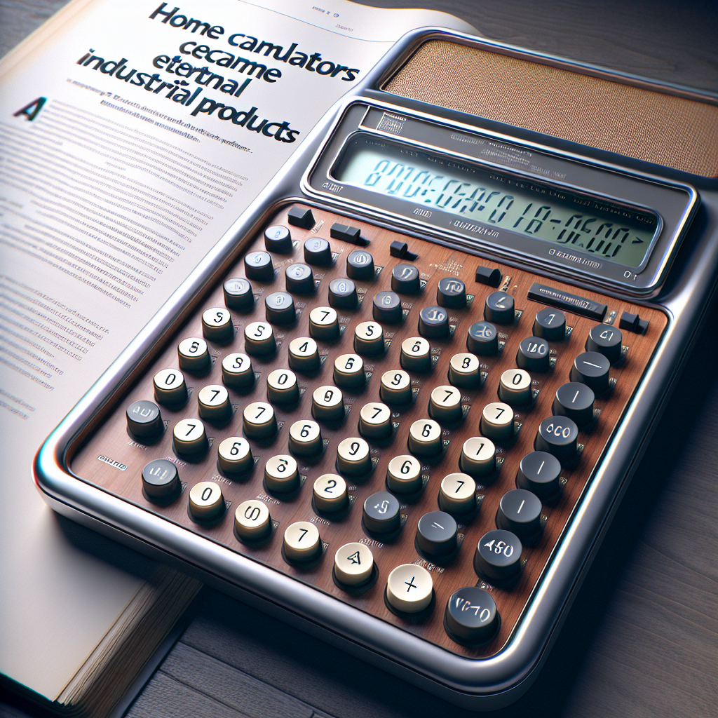 Como algumas calculadoras se tornaram produtos industriais eternos