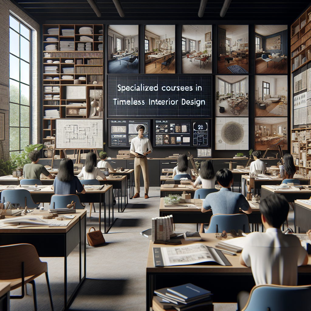 Cursos especializados em Design de interiores intemporal