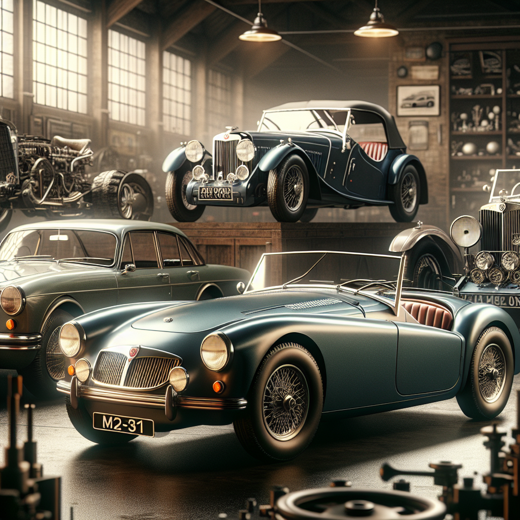 Design atemporal dos carros esportivos britânicos (MG, Triumph, Jaguar)