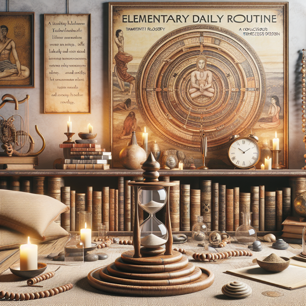 Rotina diária elemental: viver uma vida consciente e atemporal