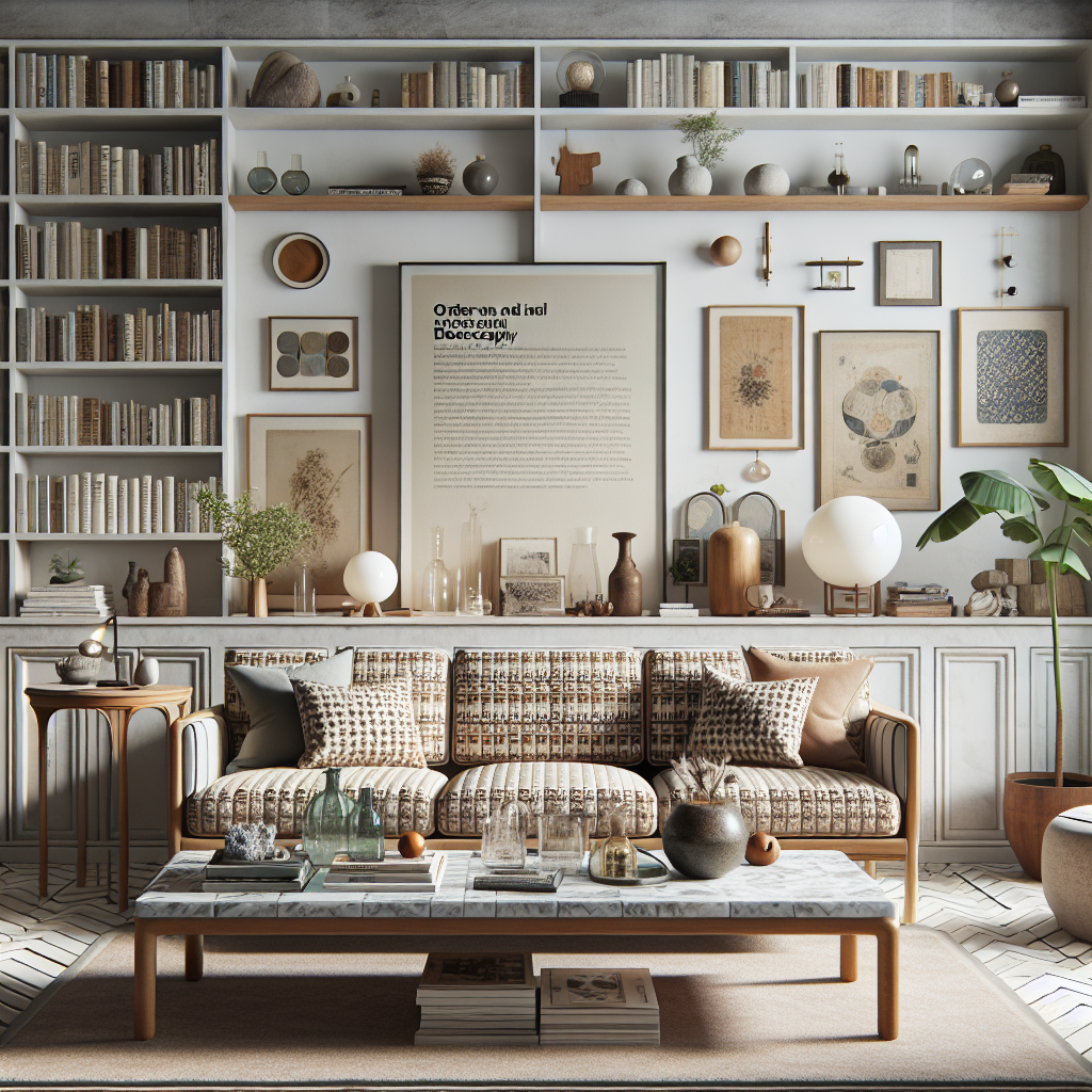 Ordem e organização como filosofia doméstica eterna